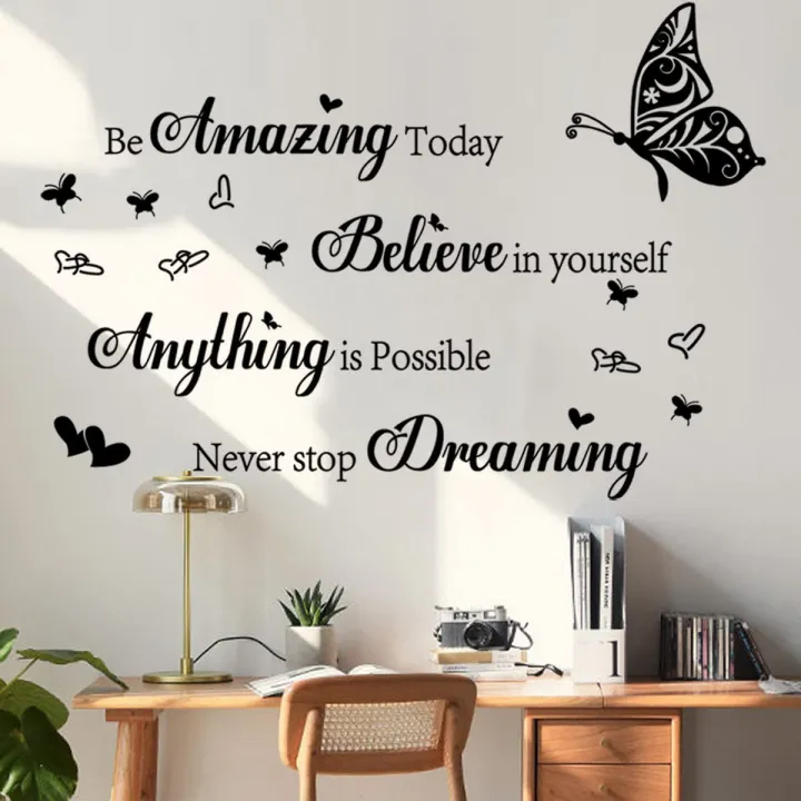 Inspirational Quotes Wall Stickers - Motivational Decals for Living ...