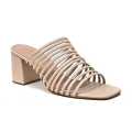 Women Step into style strappy block heels Slipper featuring elegant white, black, and beige straps, perfect for formal, party, and everyday chic wear. 