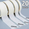 【Poggioio】 20M Adhesive Masking Tape White Writable Tape for Art Painting Sketch Car Sticker DIY Painting Paper School Supplies Stationery. 