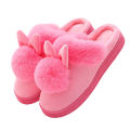 Cushioned Candy Color Lady Fluffy Flat Warm Slippers. 