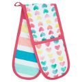Ovens gloves double oven gloves. Kitchen BBQ Double Oven Mitts Gloves | Extra Long & Thick, Heat Resistant | Quilted Cloth Attached 1 Piece Oven Gloves | 100%. 