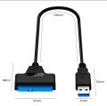 USB 3.0 to SATA 2.5" inch SSD / HDD Cable Converter / Hard Disk Adapter / Driver Free / Direct Plug and Play / Upto 5 Gbps Fast Data Transfer Speed / Mobile OTG / Laptop / PC. 