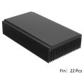 Aluminum Heatsink 4.72 x 2.72 x 1.06 Inch /120 x 69 x 27 mm 22 Fin. 