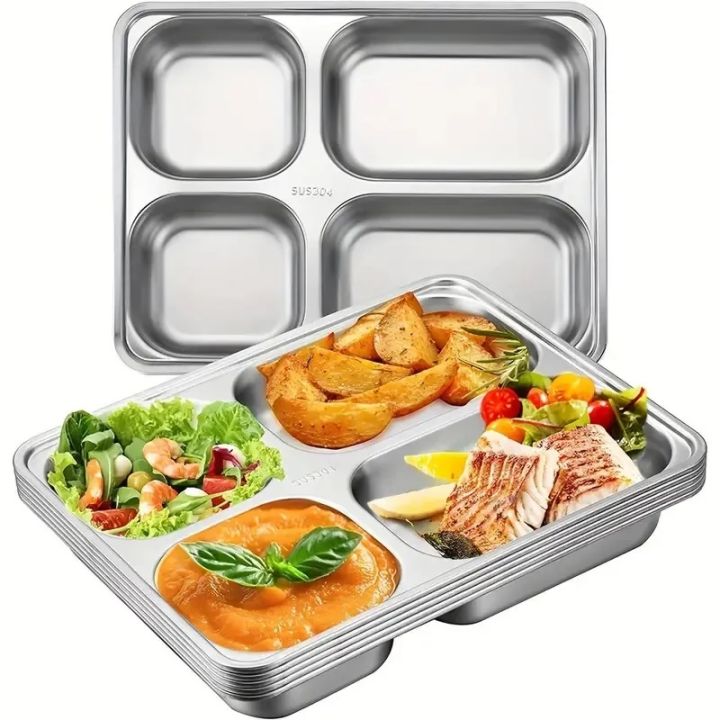 4%20Compartments%20Stainless%20Steel%20Plate%20with%20Lid,%20Stainless%20Steel%20Rectangular%20Thali%20Plate,%204%20compartment%20Thali,%20Divided%20Dinner%20Plate,%204%20Compartment%20Serving%20Tray,%20Nuts%20Tray%20-%20Image%202