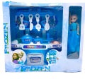 Frozen Kitchen Set For Kids Kitchen Cooking Toy Set With Accessories And Doll. 