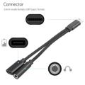 2in1 USB-C Type C to 3.5mm Jack AT Audio Cable Chargy Cable Headphone Adapter. 