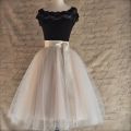 26 Colors 5 Layered 65cm Knee Length Tulle Skirt Tutu Women Skirt High Waist Pleated Skirt Cosplay Petticoat Elastic Belt Faldas. 