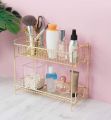 Makeup Organizer | Makeup Stand | Cosmetics Organizer ,Countertop Organizer For Cosmetics, New Design Metal Makeup  Stand, Two-Level Makeup Organizer Storage Rack, Perfume Holder, Tabletop Makeup Brushes Organizer, Large Capacity Cosmetic Display Case. 