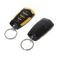Car central lock keyless entry kit-1 x controller
2 x remote control
1 x Wiring kit
1 x LED indicator-black. 