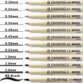 Micro Fineliner Drawing Art Pens Neelde Drawing Manga Pen Brush Art Markers Waterproof Fineliner Sketching Pen Stationery. 
