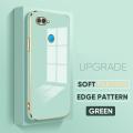 For OPPO A12 A7 A5S A12S Soft Original Square Edge Pattern Casing Plated Phone Shell Luxury Plating Soft Phone Case. 
