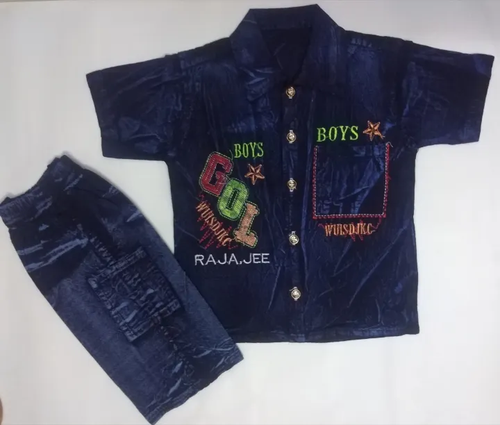 Baby%20Boy%20Suit,%20Long%20Sleeve%20Shirt+Pants%20kids%20dress%20wedding%20eid%20party%20denim%20jeans%20-%20Image%202
