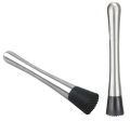 Cocktail Fruit Muddler Barware DIY Stainless Steel Bar Mixer Stirrer Cocktail Drink Fruit Drink Tool Stirrer (Cocktail Muddler + 5pc steel juice straw set) Mixer Barware Kitchen Tool brand new and good quality - combo deal / 2 in 1 deal + free shipping. 
