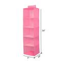 wardrobe organiser Closet Organizer Hanging Storage Bag Wardrobe Cloth Organizer 5/6 Layers Shelf Foldable Clothing Storage Rack Shelves. 