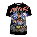2024The Evil Dead 3D Print T-Shirt Dracula Movie O Neck Short-Sleeved Horror Movie Neutral Casual Tops Kids Funny T Shirt Clothing. 