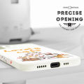Jizetin for OPPO F19 Pro / A94 Case Side Design Phone Cover Lovely Cat Animals Print Edges Small Pattern Liquid Silicone INS Style Trend Case. 