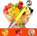 2in1 Double-Head Fruit Ball Carving Knife Kiwi Fruit Lemon Scoop Melon Fruit Jar Mashed Potato Baller Ice Cream Spoon. 