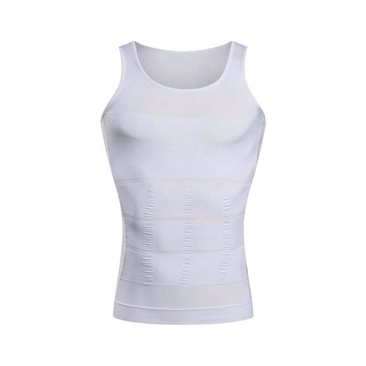 Imported Slim & Lift Slimming Shirt for Men – Body Shaper Vest, Spandex Blend for Waist & Stomach Control
