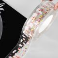 4.2cm*3m Self Adhesive Kitchen Sink Waterproof Sticker Mildew Strong Printed Sealing Strip Tape Transparent Printing Thickened Mould Proof Tape Wall Edge. 