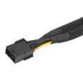 2PCS GPU PCIe 8 Pin Female to Dual 2X 8 Pin (6+2) Male PCI Express Adapter Braided Y-Splitter Extension Cable. 