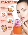 Ice Cube Face Roller, Eyes and Neck, Brighten Skin & Enhance Your Natural Glow, Reusable Facial Treatment, Ice Cube Roller to Tighten Skin & De-Puff The Eye Area, Mini and Cute Size. 
