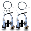 Cycle brakes Brake Set Front and Rear Bike Brakes Set Universal Bike Bra.... 