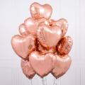 5 pcs Heart Foil Balloons Special effect on Happy Birthday decoration, Bridal Shower, Baby Shower, Wedding Anniversary, Proposal Day and Engagement Party decoration. 