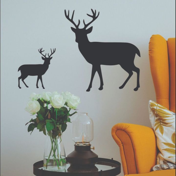 Deer Silhouette Stag Wall Sticker Wall Sticker, elegant decor