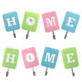 Set of 4 Wall Hooks for Hanging Keys etc | HOME Hook Very Strong | Adhesive Weight Capacity 2 kg | SJR Collections. 