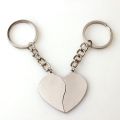 Broken Heart Keychain - Women Metal Magnetic Heart Gift Key chain For Friends and Couples. 