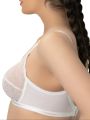 Bebelle, X-Over, Bra for girls and women, Crossover Bra, B Cup, White, Formal Bra.. 
