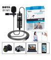 Boya by M1 professional collar microphone & TIKTOK microphone Lavalier 3.5mm Audio Video Record Lapel Mic for- Android Smartphone PC. 