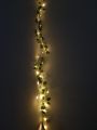 Artificial Plant Leaves garland/bail with Fairy Lights Battery Operated - Money Plant Bail Room decoration items - Wall Hanging Flower. 