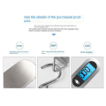 1 PCS Digital Luggage Stainless Steel Electronic Scale 50Kg Hanging Structure Scale Fishing Scale. 