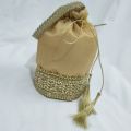 Designer Traditional Hand potli clutch/ fancy embroidery bag/ bridal bag/ clutch bag for wedding/ handmade bags/ best gift for women. 