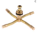 1Pc 2/3/4 Arm 360°Automatic Rotary Whirling Sprinkler Garden Lawn Irrigation Watering Nozzle Spray Rotating Brass Sprayer Creek. 