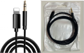 iPhone Aux Cable, 3.5mm Nylon Braided AUX Audio Adapter, Car Aux Audio Cable for iPhone 7/7+/8/8+/X/XS/XR/XS MAX and Other Devices with Lightning Connector (1m/3.3ft). 