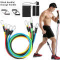Resistance Bands Set 11 Pack Workout Bands,Include 5 Exercise Bands up to 100lb,2 Handles,2 Straps,1 Door Anchor,1 Carry Bag,for Resistance Training,Physical Therapy,Home Workouts Power Exercise Resistance Band. 