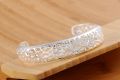 SMGSLIB Mother Fine 925 Sterling Silver Hollow pattern bangles Bracelets for Women adjustable Fashion luxury Jewelry wedding Party lady Gift. 