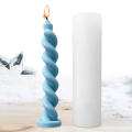 Twist Candle Mold Spiral Taper Candle Mold 3D Twisted Long Taper Candlestick Silicone Mold, Pillar Candle Making Mold, Aromatherapy Epoxy Resin Mold Artificial Flower. 
