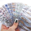 6 Sizes 1.5-5mm Glitter Flat Back Non Hotfix Round Acrylic Diamond Nail Art Rhinestones Gems Decorations Manicure DIY Tips. 