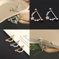 1pc Titanium Nipple Ring Women U Shape Crystal Wing Silver Color Stainless Steel Barbell Piercing Breast Cover Body Jewelry. 
