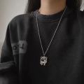 【Limited Stock】SpongeBob SquarePants Star Simple Necklace Men and Women Trendy Collarbone Chain Hip Hop in Cartoon. 