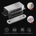 Stainless Steel Cabinet Door Catch- 25kg Magnetic Catch for Kitchen Cupboard Wardrobe Closet Closures Cabinet Door Drawer Latch | Pack Of 2. 