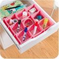 Plastic DIY Grid Board Storage Box Drawer Cabinet Divider Clapboard Organizer. 