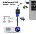 HDMI to VGA Converter with Sound - HDMI to VGA Adapter with sound cable. 