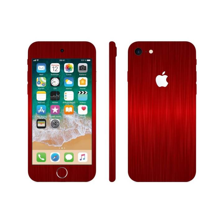 Apple iPod Touch 6 Brushed Metal Texture Skin - Red