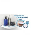 Instahang 360 Degree Rotating Shelf No Need To Punch Corner Shelf Storage Organizer. 