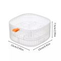 Multi Layer Jewellery Organizer with Lid Transparent | Ear Rings & Necklace_Bracelets Holder | Small Jewelry Box Vanity Hanger Stand Rotating. 