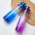 Gradient Glass Perfume Bottles Cylindrical Pressure Spray Bottle Screw Cosmetics Packing Oil Emulsion Bottles. 